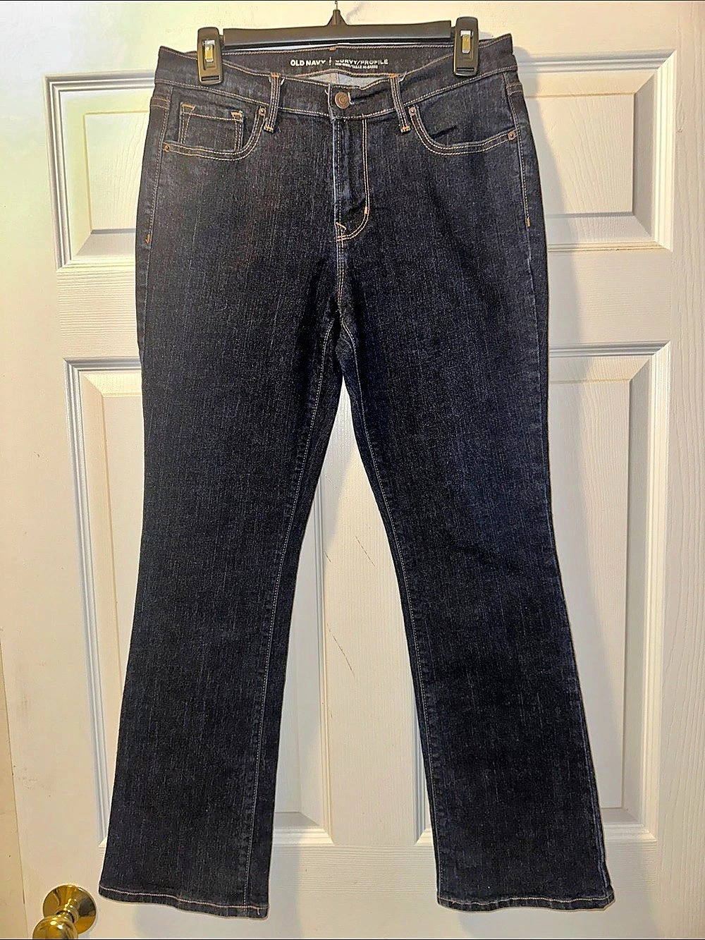 Women’s Old Navy Curvy Mid-Rise Dark Denim Jeans - Size 8 Short
